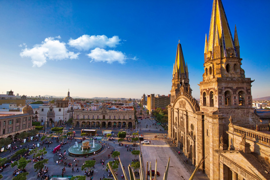 vista de la ciudad de Guadalajara